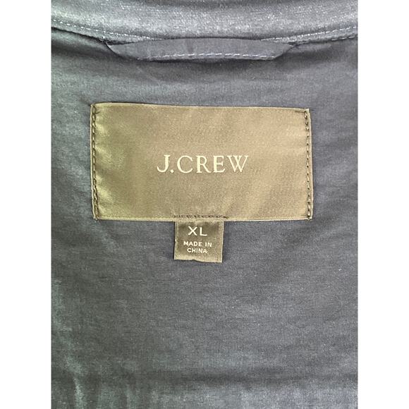 J.Crew Navy Wool Blend Utility Overshirt Jacket Women's XL Button Front - Picture 2 of 8